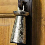 Display strap with 3 vintage open bells