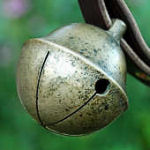 Rivet strap with 4 Swedish bells