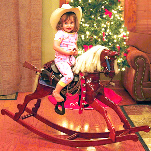 Rocking horse with bells