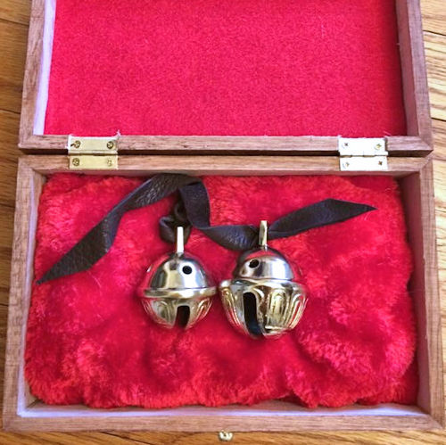 Gift bells in handmade box