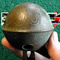 Antique Sleigh Bell SOLD SEPARATELY Vintage Small Bronze Jingle Sleigh Petal Bell Loop Shank
