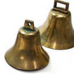 Antique open bell, 2 1/4 to 2 1/2 in.