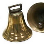Antique open bell, 2 3/4 to 3 in.