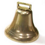 Antique open bell, 3 1/4 to 4 in.