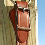 Unlined display strap with 10 graduated bells, buckle safe